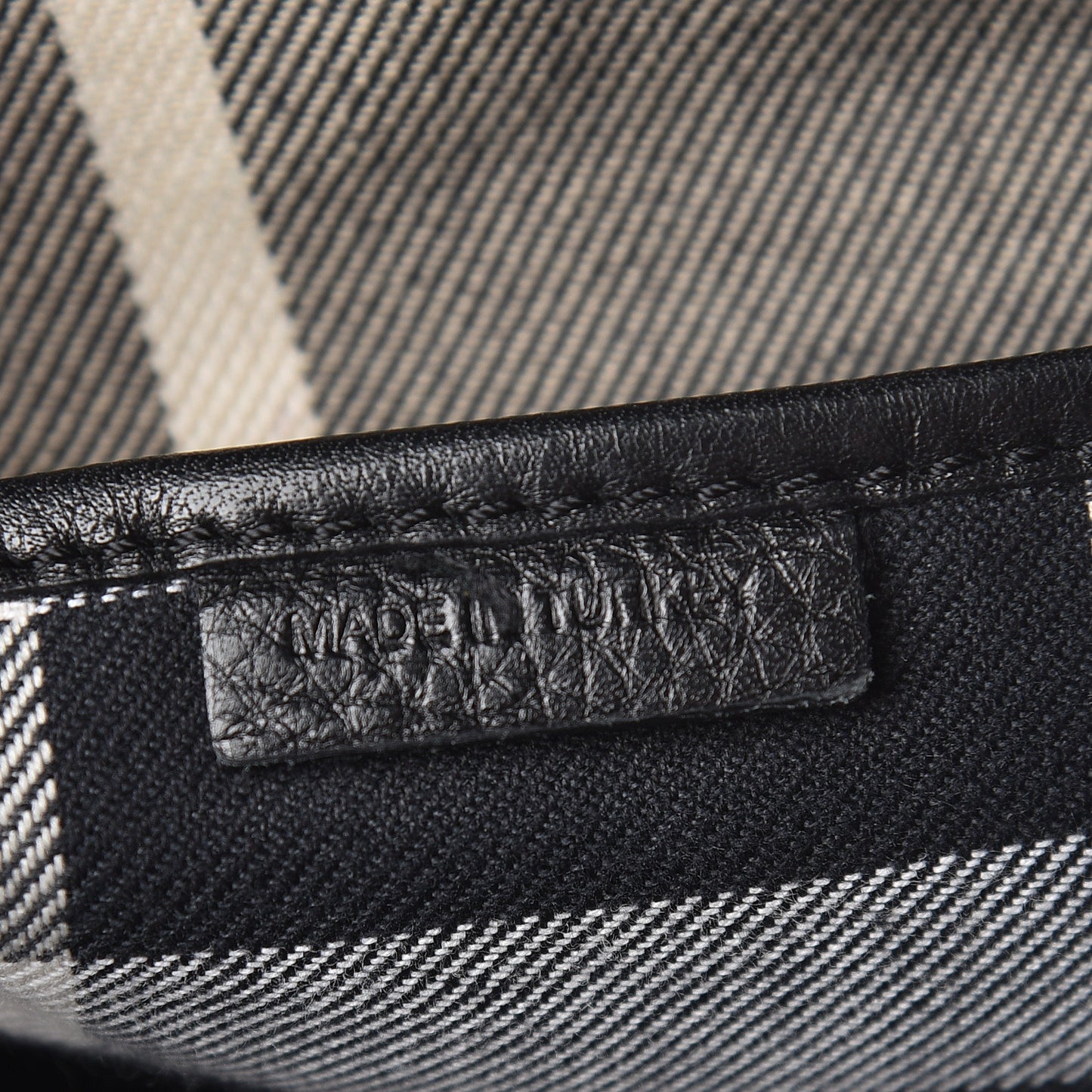 Grainy Calfskin Messenger Bag Black
