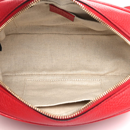 Gucci Pebbled Calfskin Small Soho Disco Bag Tabasco Red 5 of 10