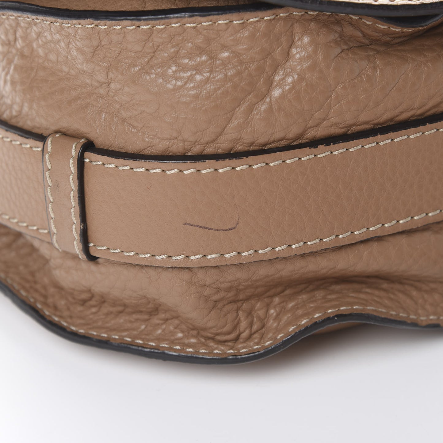 Calfskin Medium Marcie Round Crossbody Bag Nut