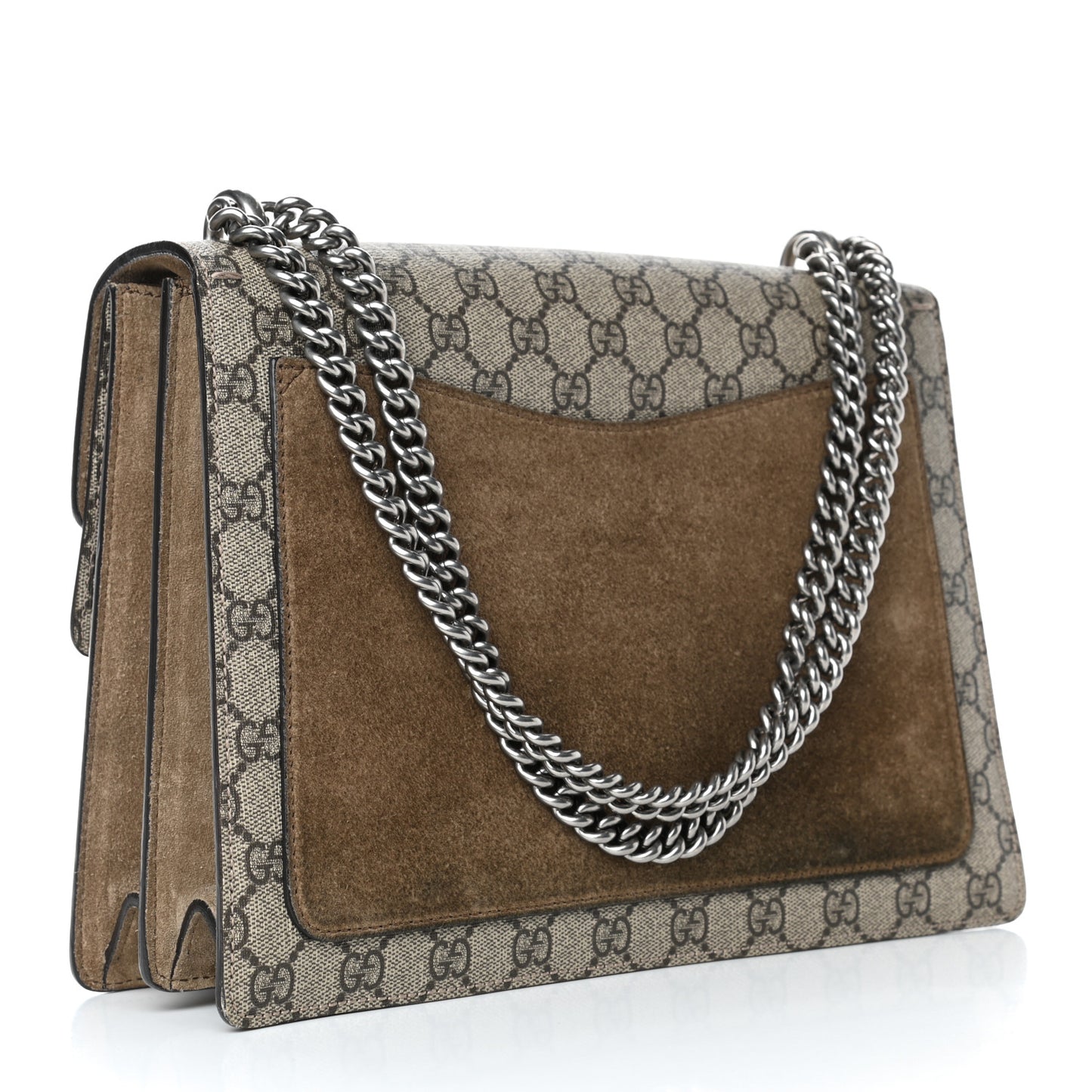 GG Supreme Monogram Medium Dionysus Shoulder Bag Taupe