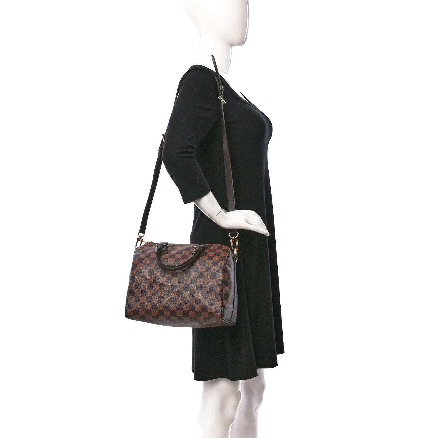 Louis Vuitton Damier Ebene Speedy Bandouliere 25 2 of 11