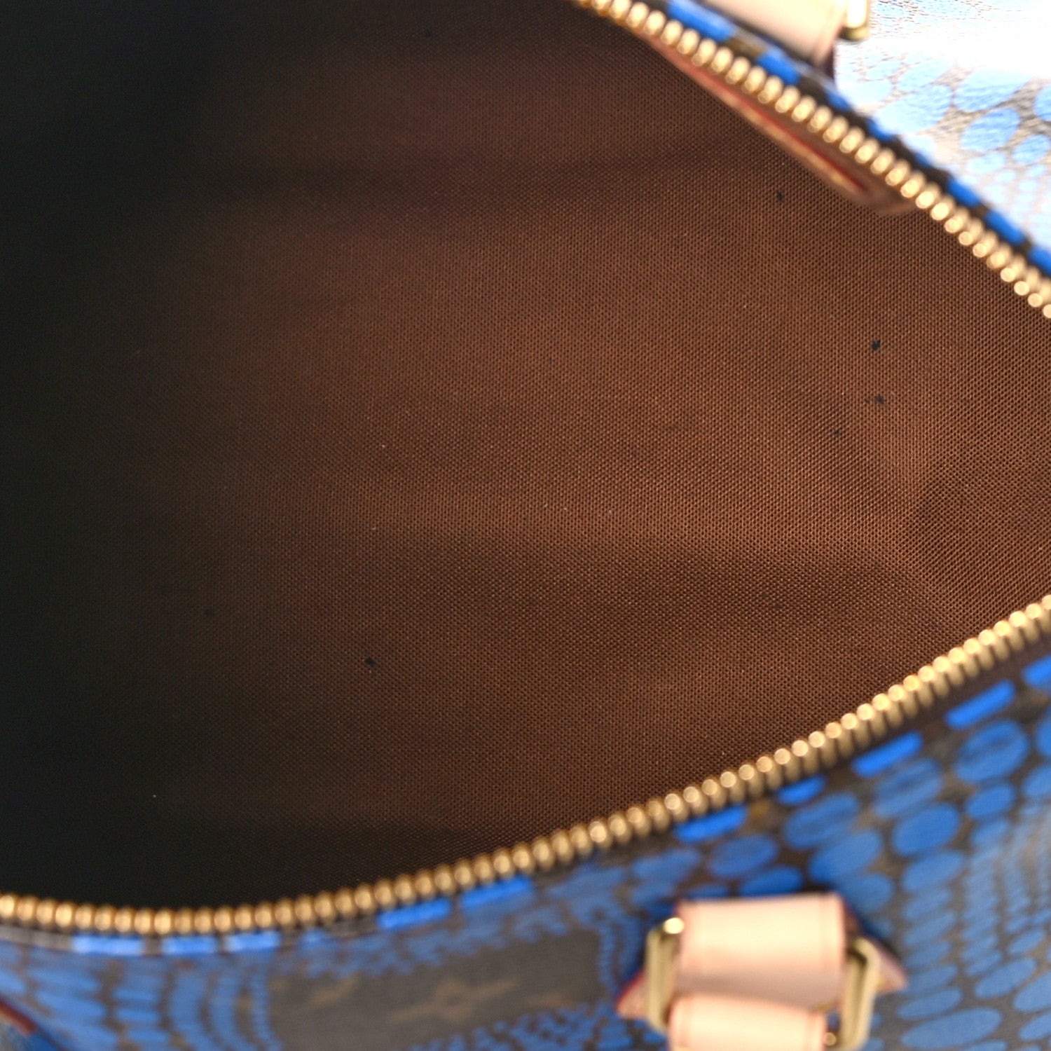 Louis Vuitton Monogram Kusama Town Speedy 30 Blue 5 of 8