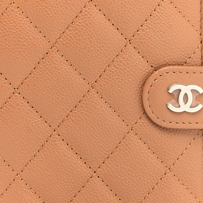 Chanel Caviar Quilted Passport Holder Camel 8 of 9