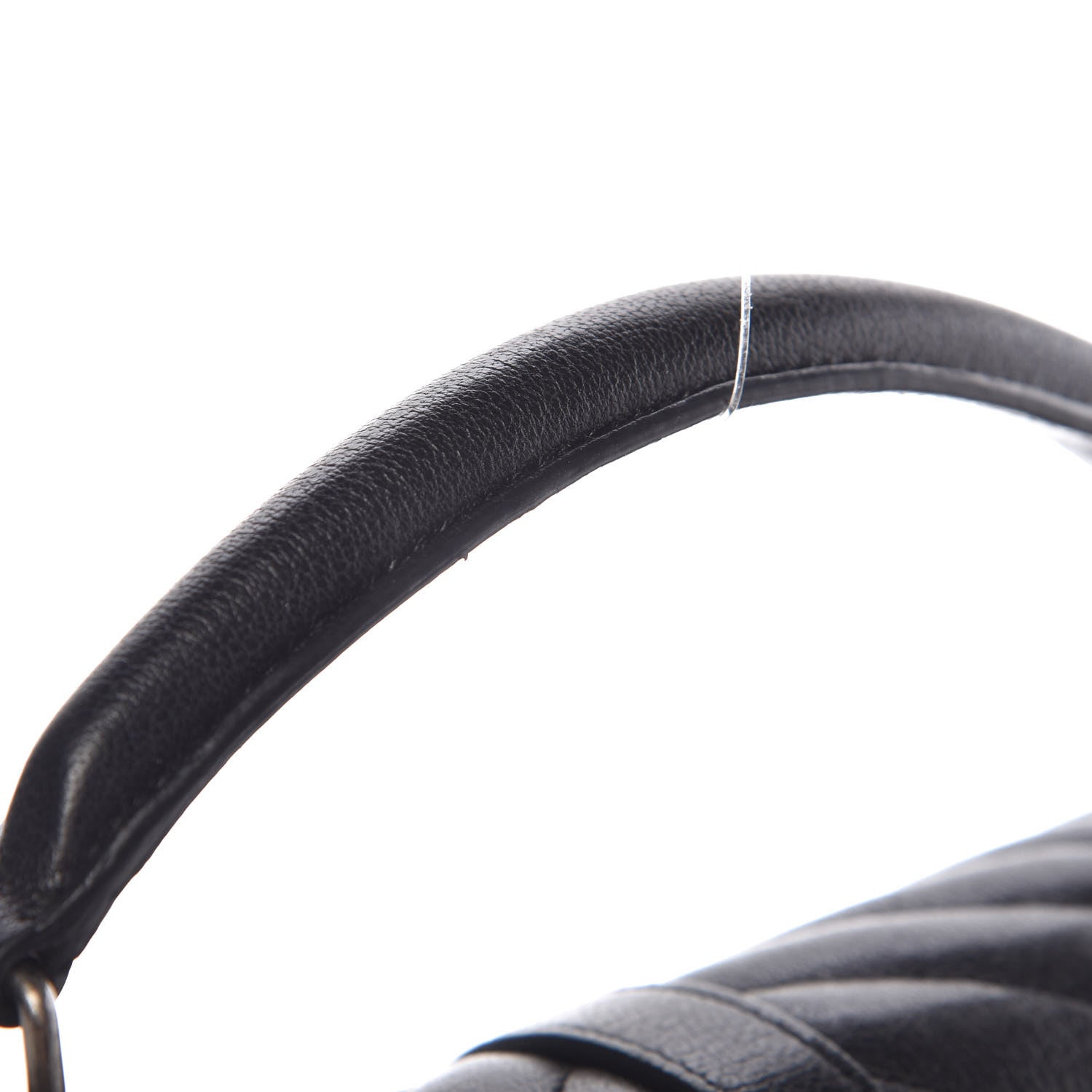 Saint Laurent Sheepskin Matelasse Chevron Monogram Medium College Bag Black 12 of 14