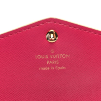 Louis Vuitton Damier Azur Studded Sarah Wallet NM Fuchsia 6 of 6
