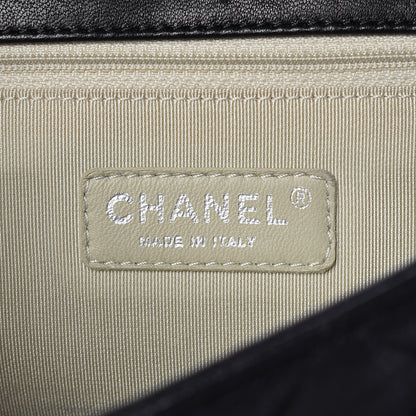 Chanel Washed Lambskin Quilted Maxi Chain Around Flap Black 6 of 10