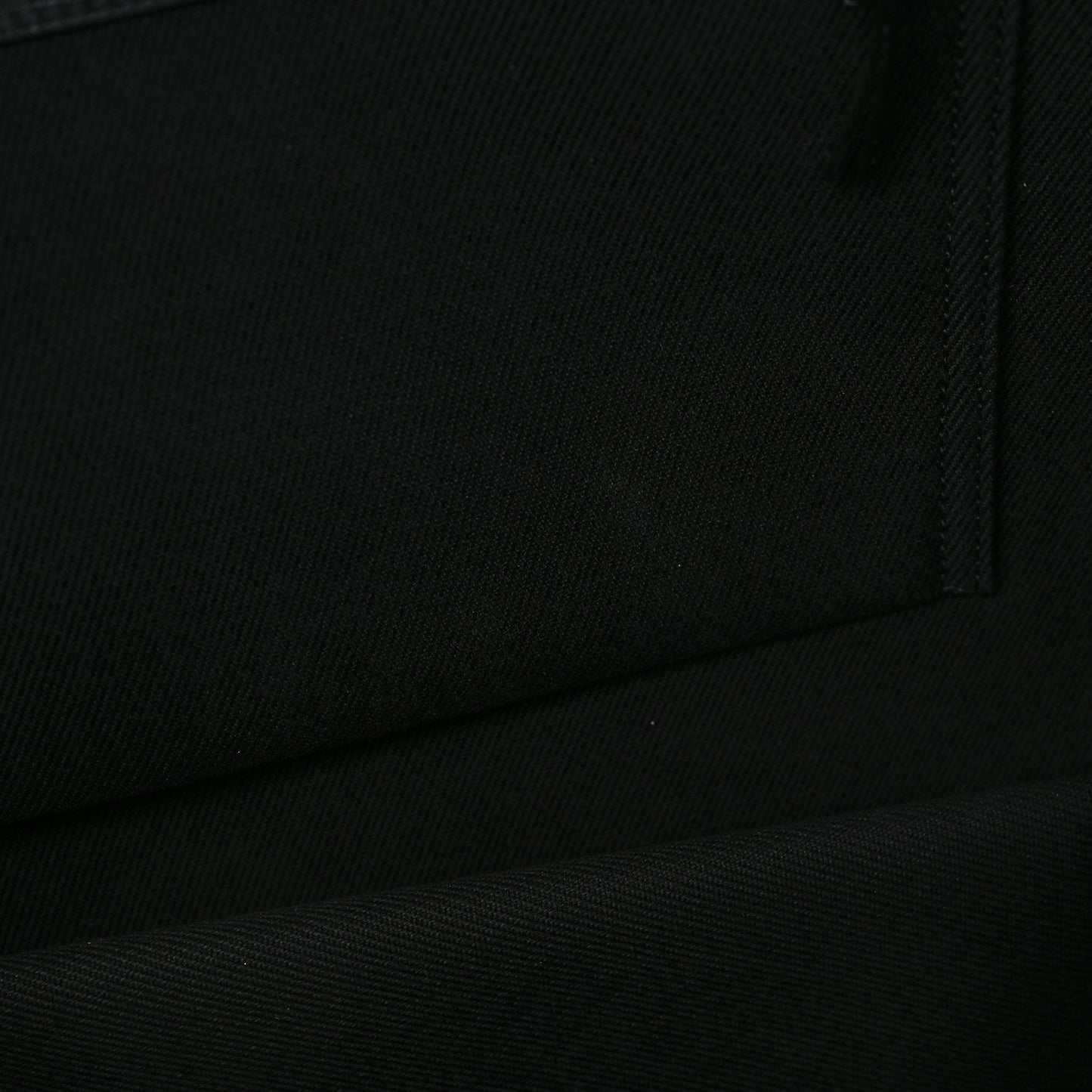 Linen Calfskin Rive Gauche Tote Black