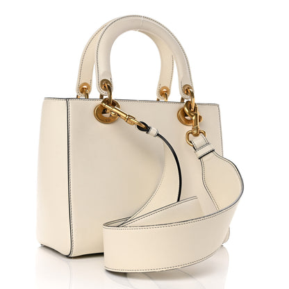Christian Dior Calfskin Niki De Saint Phalle Heart Medium Supple Lady Dior Off White 3 of 10