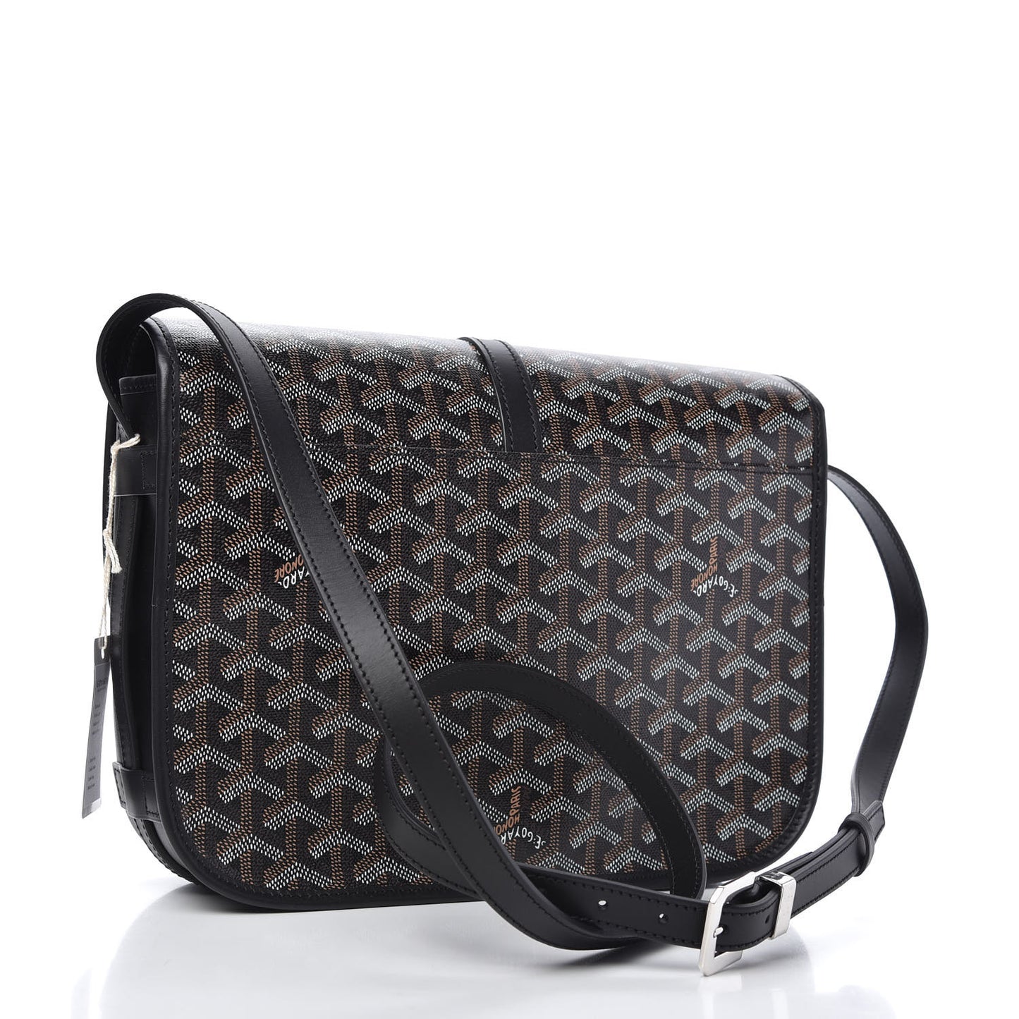 Goyardine Belvedere II MM Messenger Bag Black