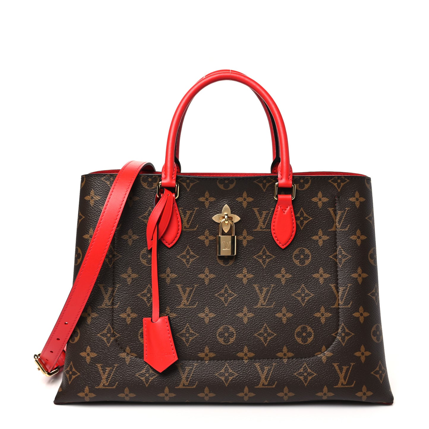 Monogram Flower Tote Coquelicot