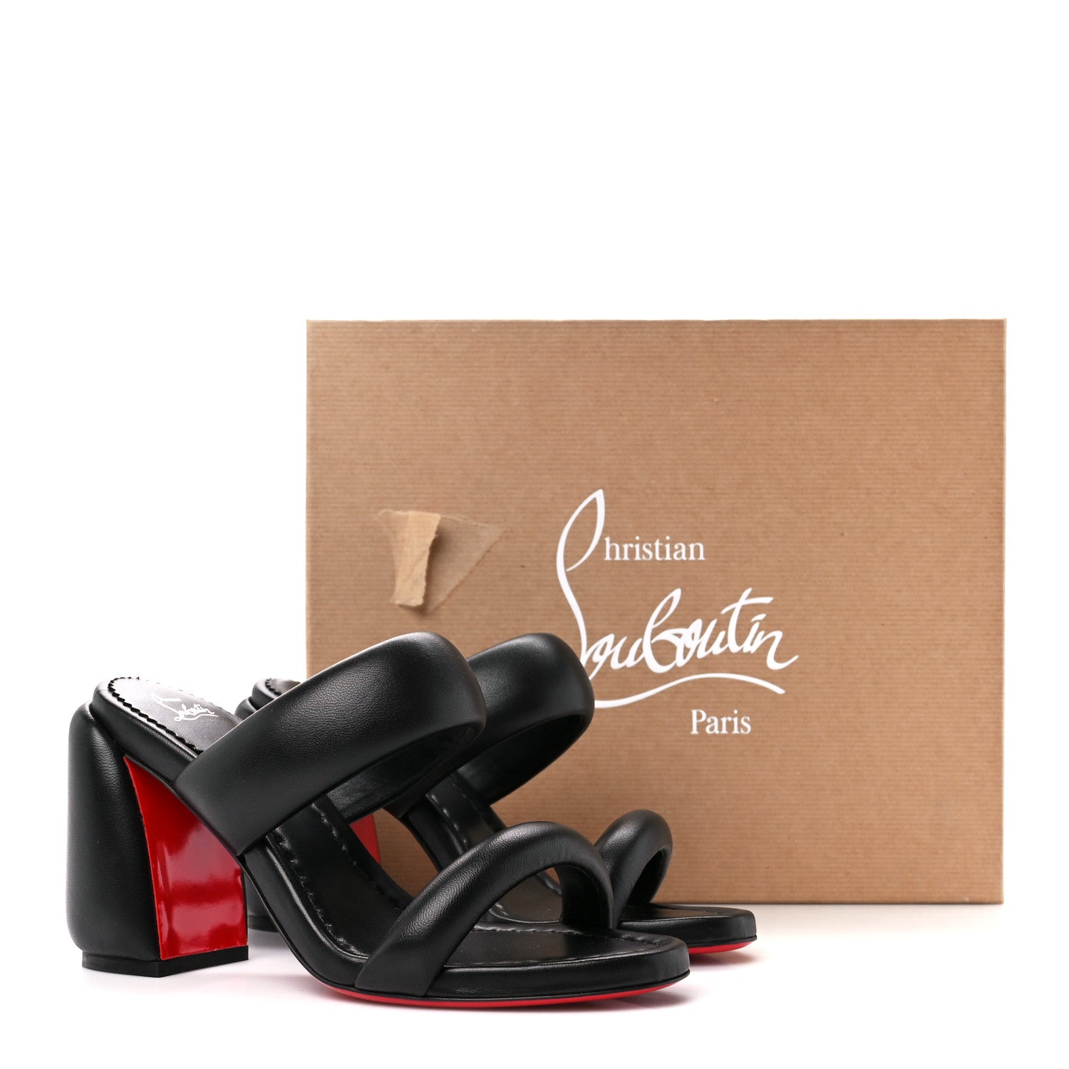 Christian Louboutin Nappa Inflama Sab 85 Sandals 37 Black 8 of 8