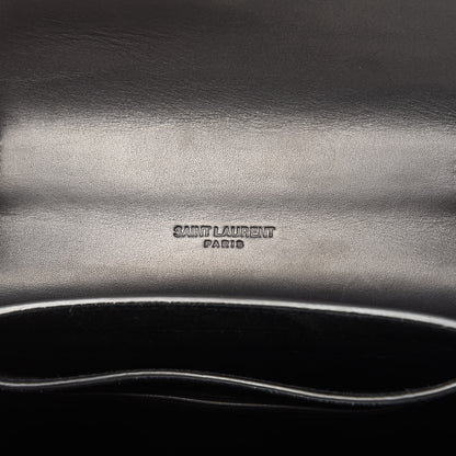 Saint Laurent Smooth Calfskin Mini Classic Monogram Kaia Satchel Black 7 of 15