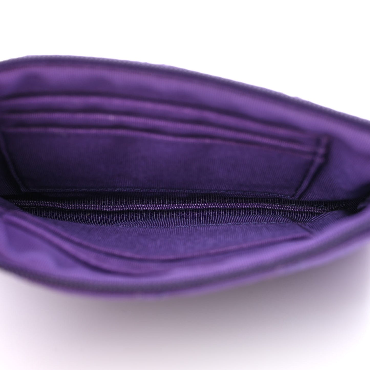 Calfskin Quilted Bucket Bag Purple