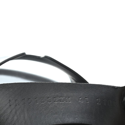 Hermes Calfskin Mens Takara Sandals 41 Black 8 of 8