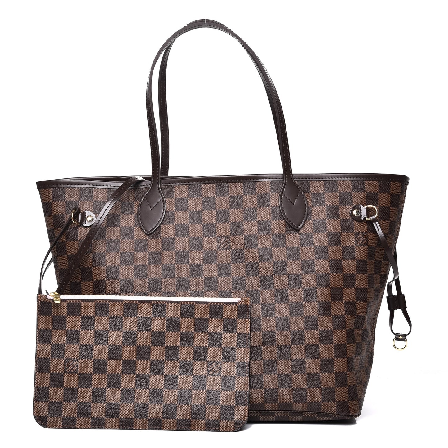 Damier Ebene Neo Neverfull MM Rose Ballerine