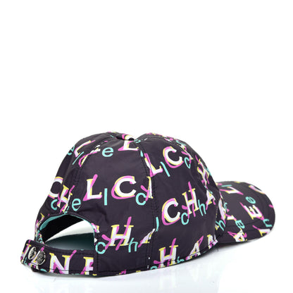Chanel Nylon Logo Cap Hat Black 5 of 7