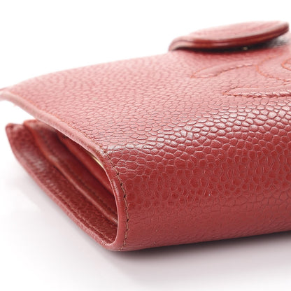 Chanel Caviar Timeless CC Compact French Wallet Red 10 of 20