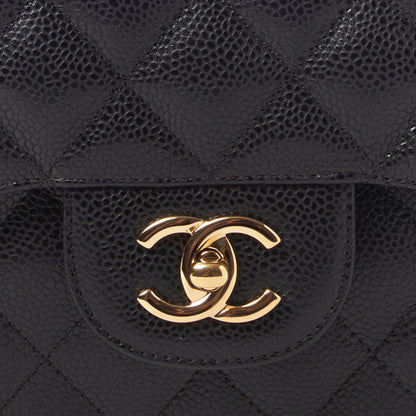 Chanel Caviar Quilted Jumbo Double Flap Black 8 of 10