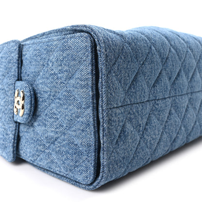 Chanel Denim Quilted Small Chanel 25 Handbag Blue 9 of 11