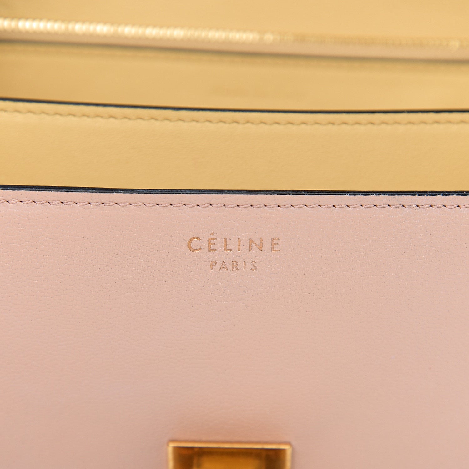 Celine Liege Calfskin Medium Classic Box Flap Bag Powder 6 of 11