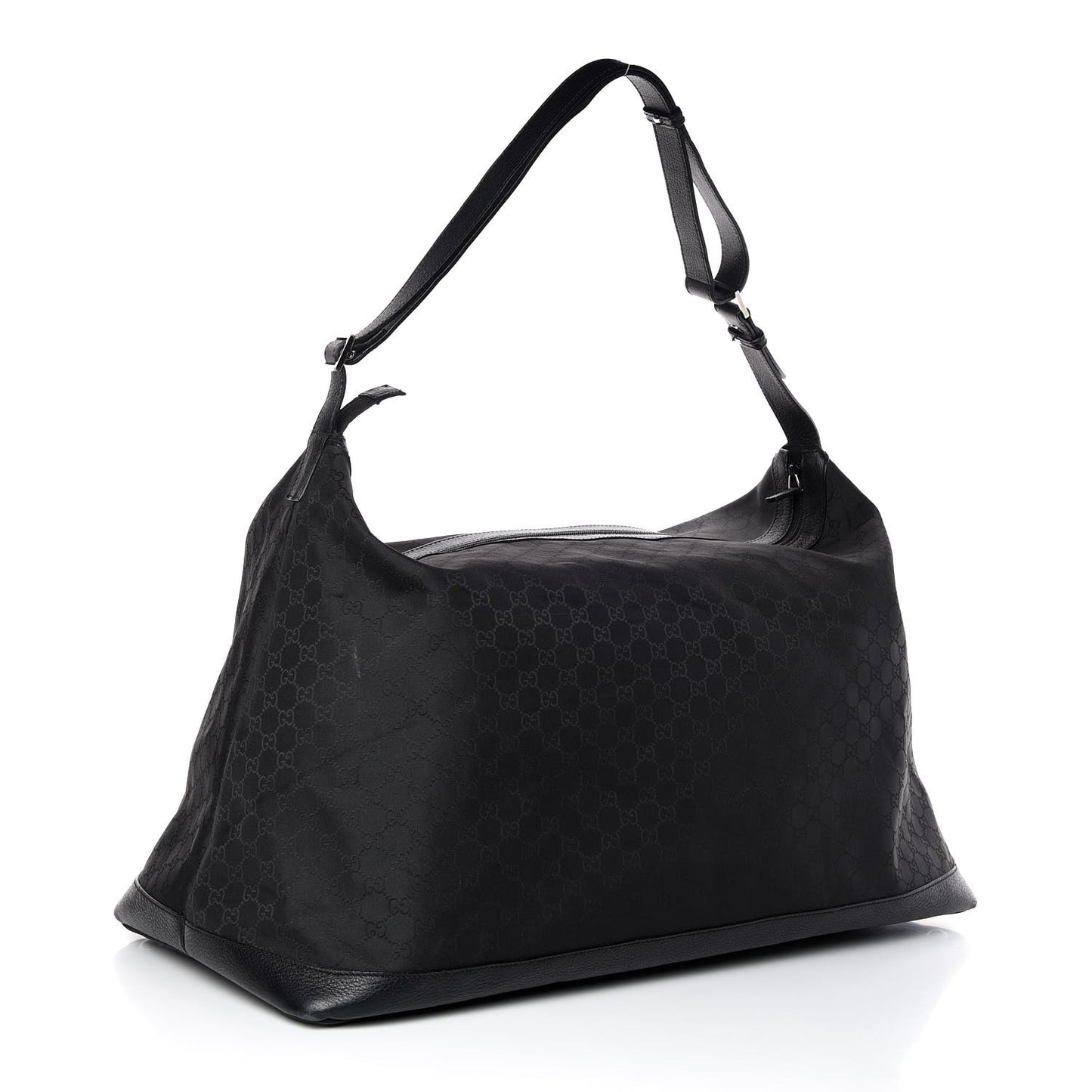 Nylon Monogram Travel Hobo Black