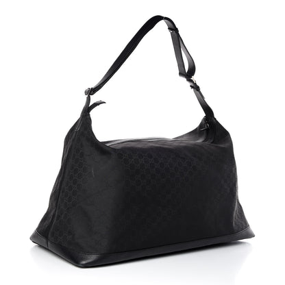 Gucci Nylon Monogram Travel Hobo Black 3 of 13