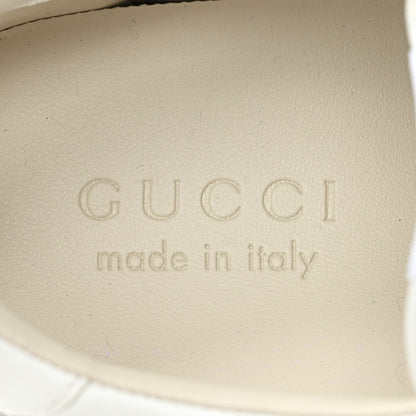 Gucci Demetra Web Mens Rhyton Cut Out Sneakers 9 Great White Grey 8 of 9