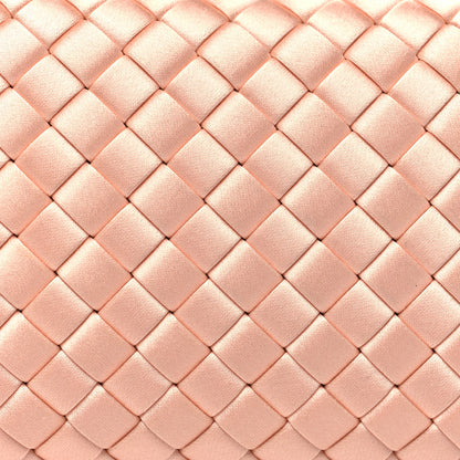 Bottega Veneta Satin Intreccio Impero Ayers Knot Clutch Flamingo 7 of 9