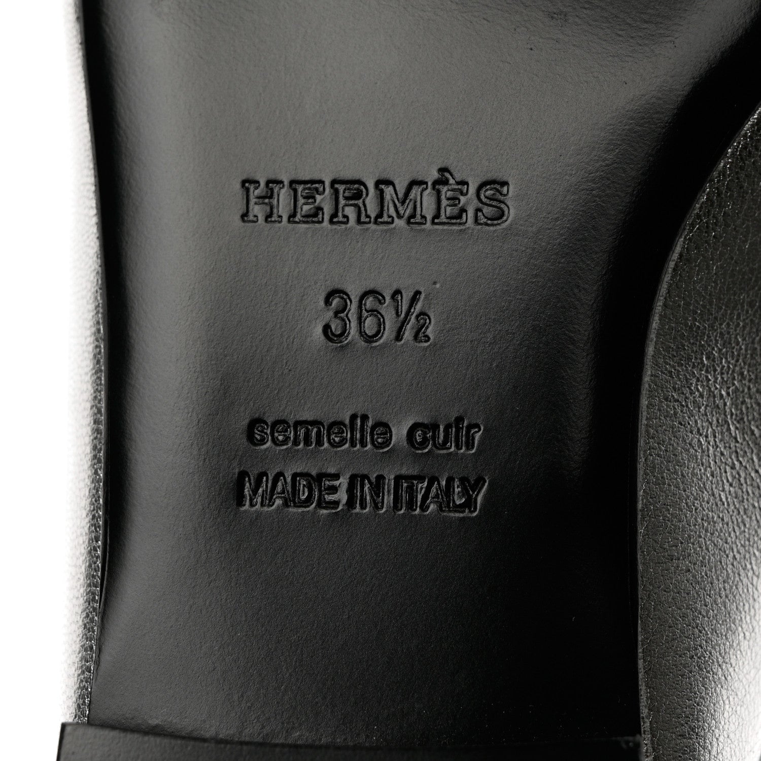 Hermes Metallic Goatskin Rivoli Mules 36 Gris Argente 8 of 9