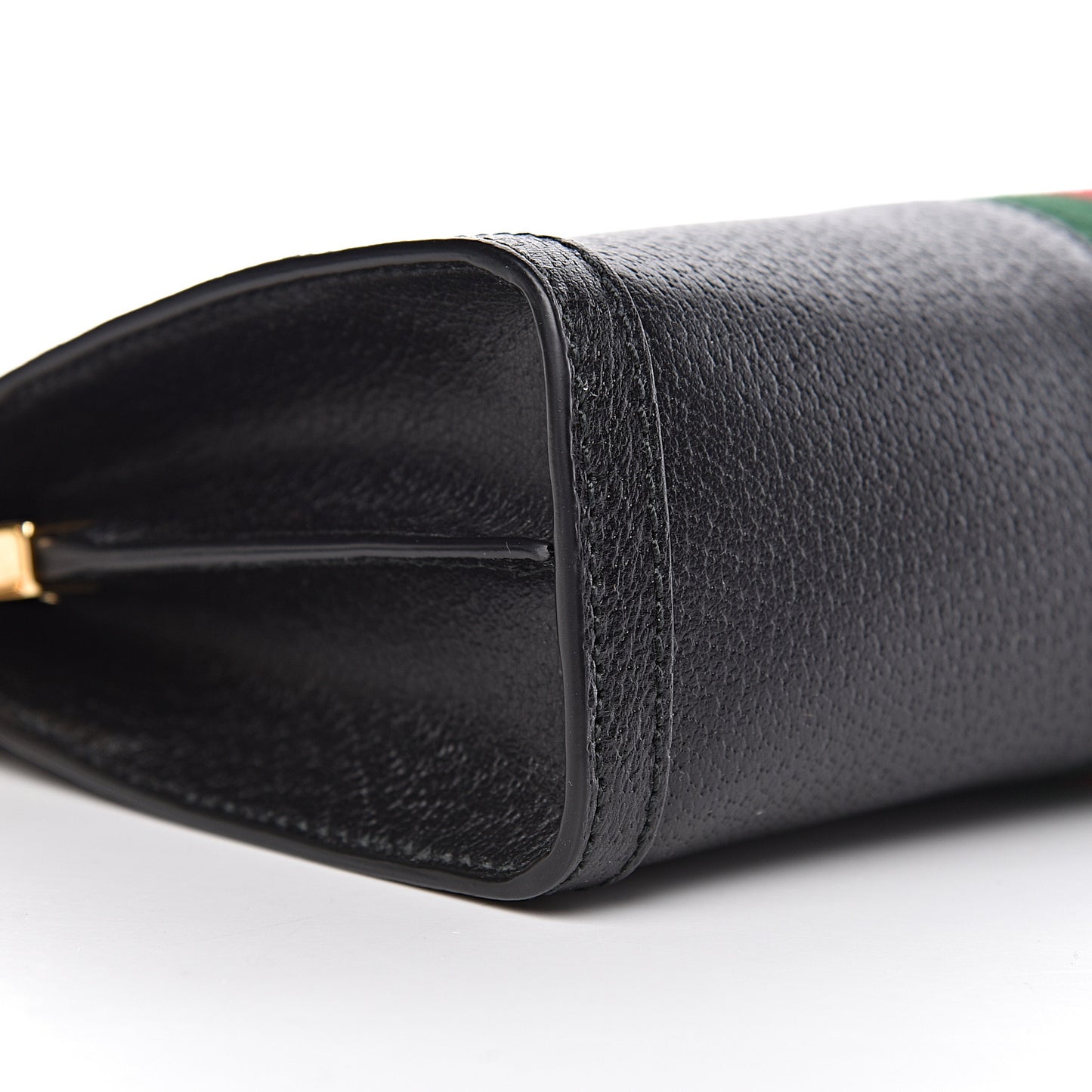 Calfskin GG Web Small Ophidia Chain Shoulder Bag Black