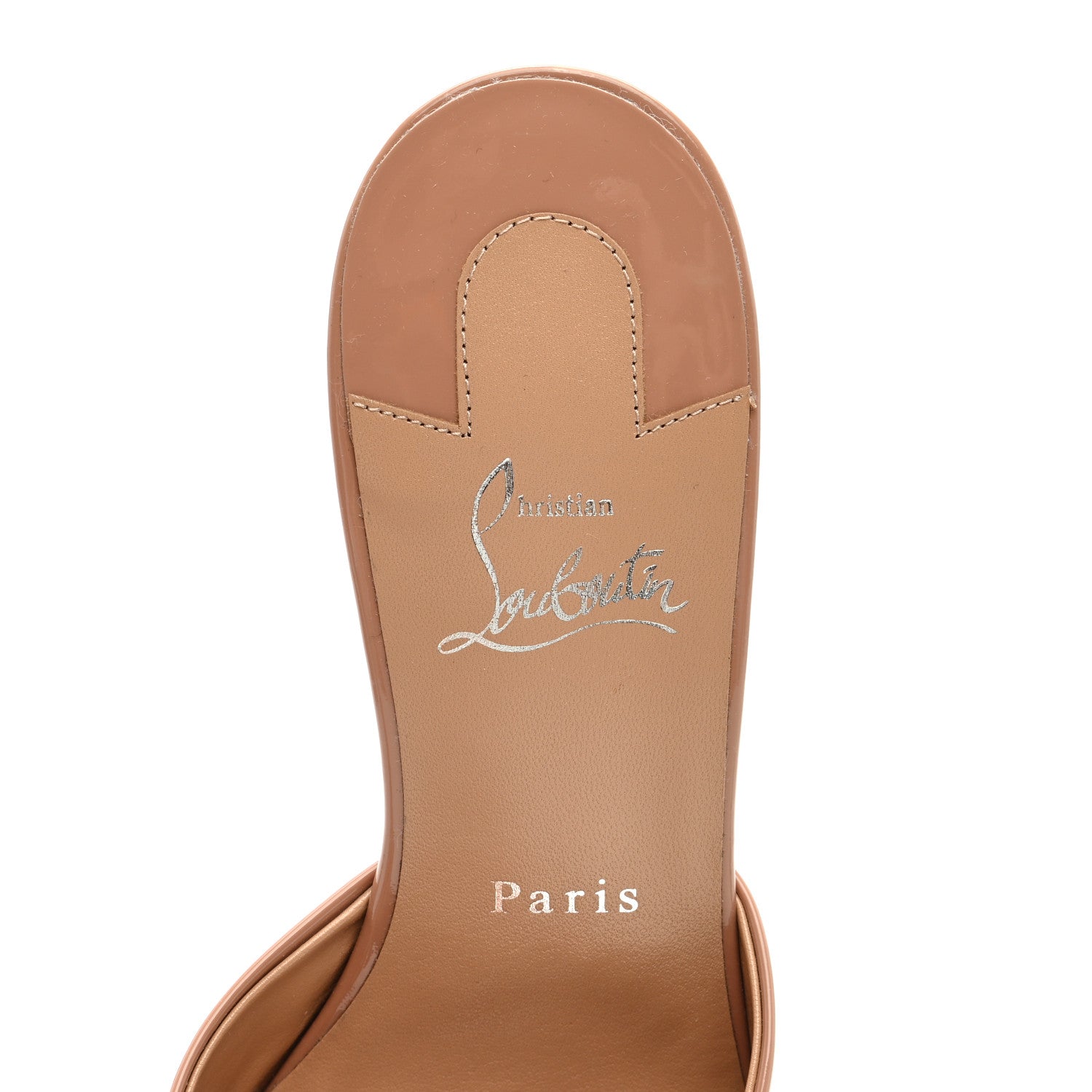 Christian Louboutin Patent Me Dolly Zeppa 85 Sandals 39 Nude 7 of 7