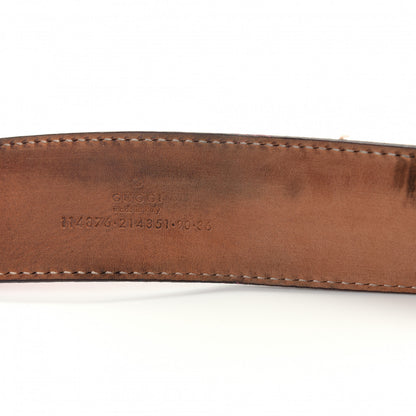 Gucci Imprime Monogram Interlocking G Belt 90 36 Pink 5 of 5