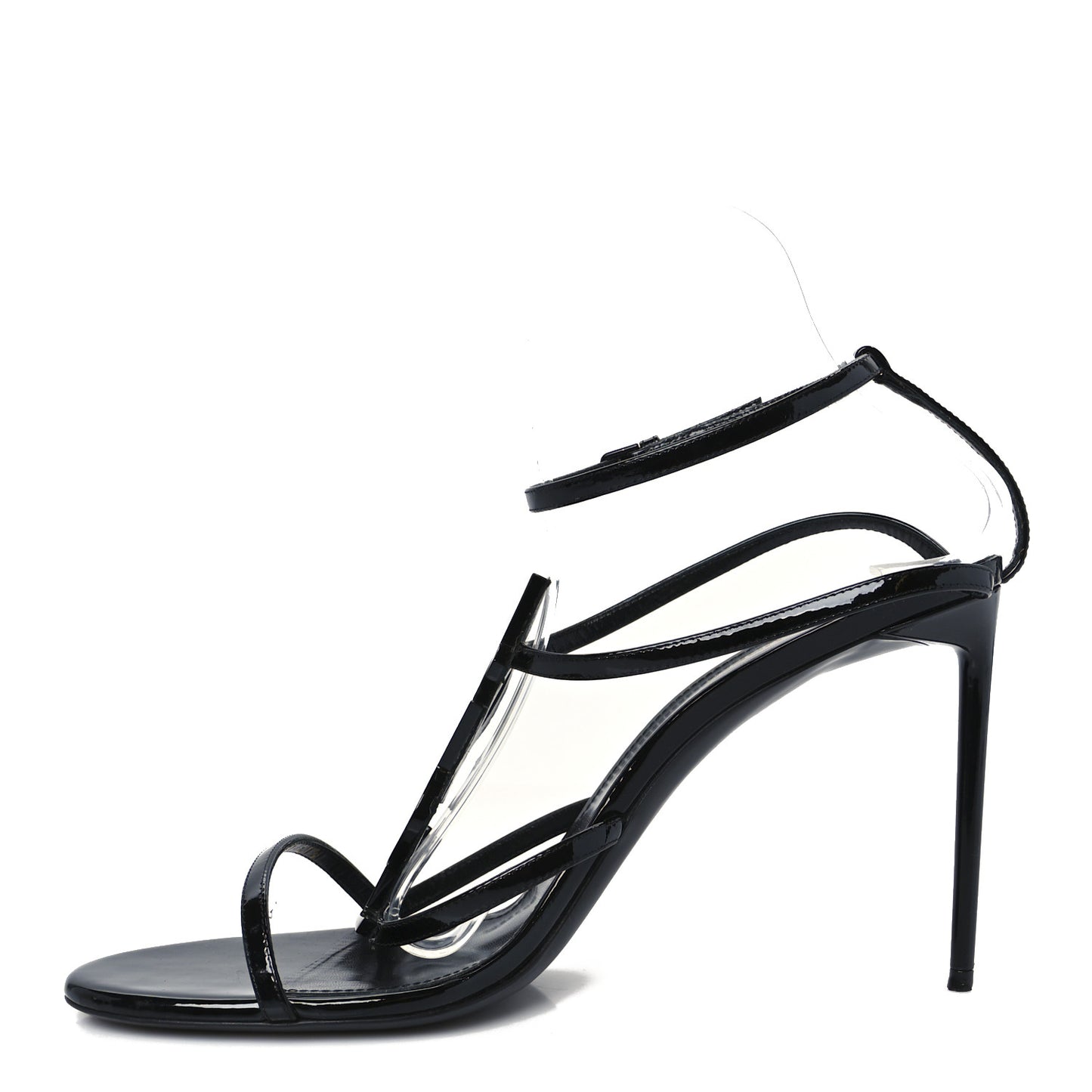 Patent Cassandra 95 Sandals 41.5 Black