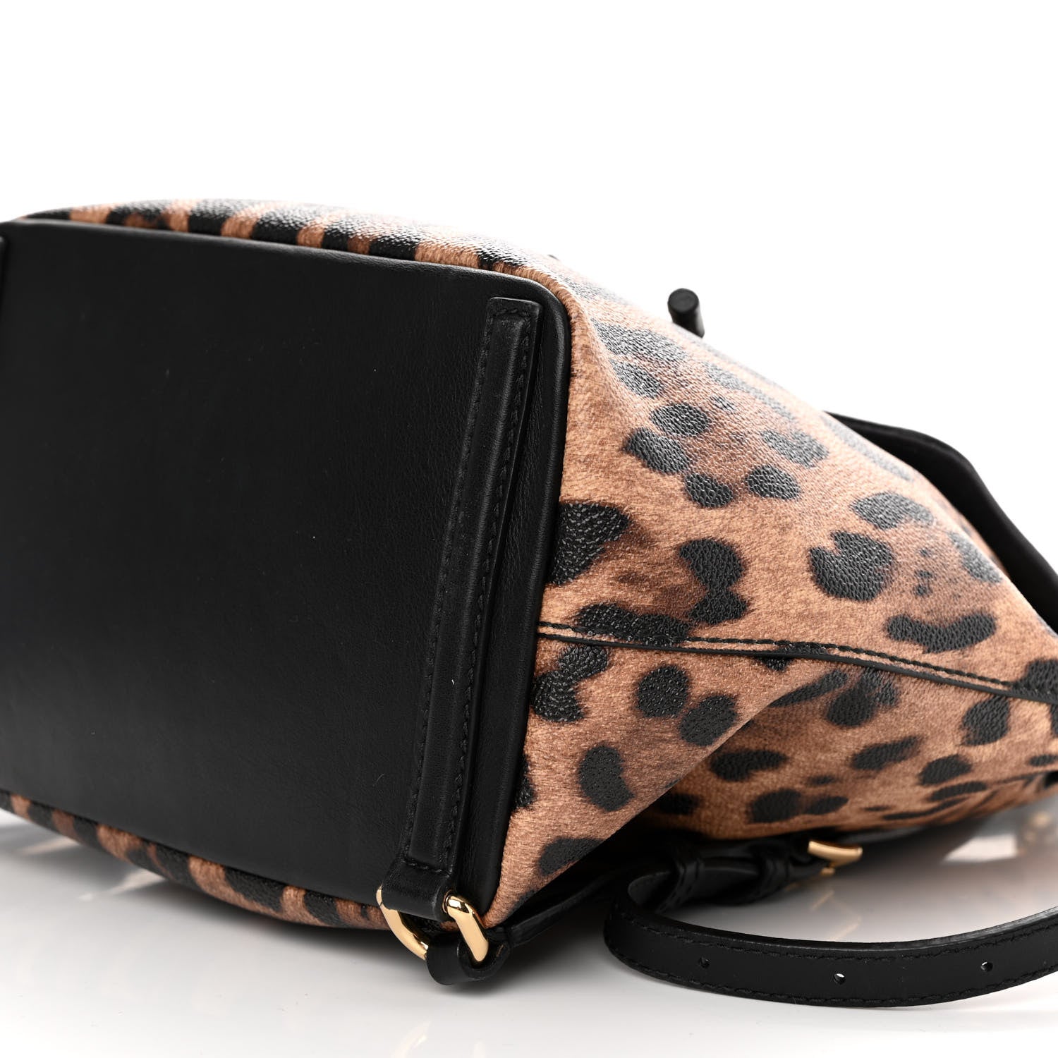 Dolce & Gabbana Dauphine Leopard Print Miss Sicily Backpack Black 9 of 12