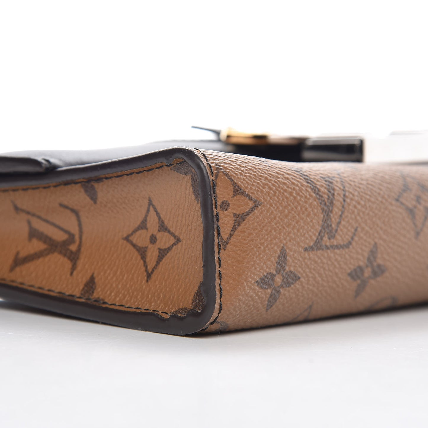 Calfskin Reverse Monogram Column Clutch