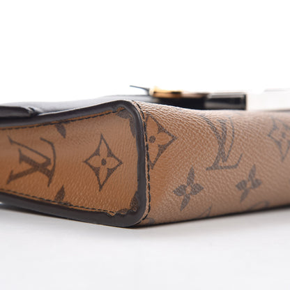 Louis Vuitton Calfskin Reverse Monogram Column Clutch 5 of 9