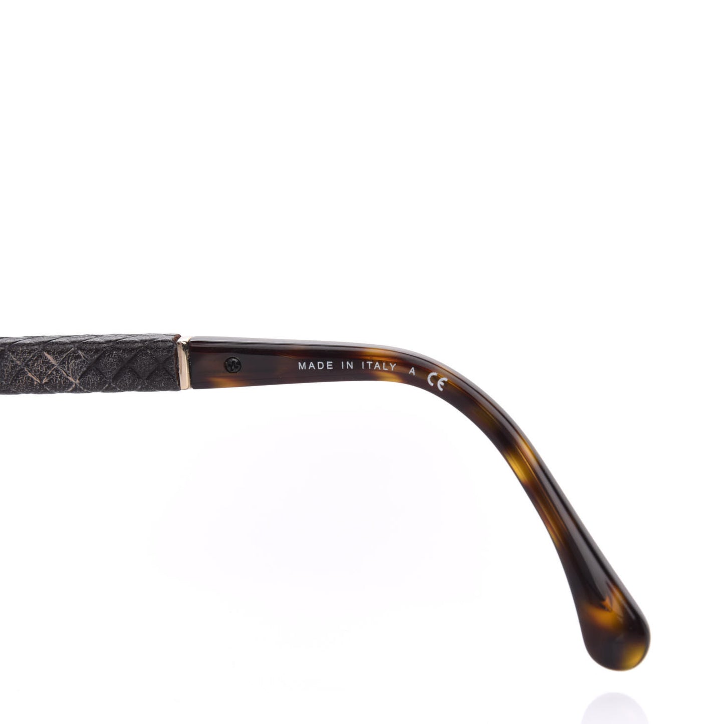 Lambskin Quilted CC Aviator Sunglasses 4195-Q Brown Gold