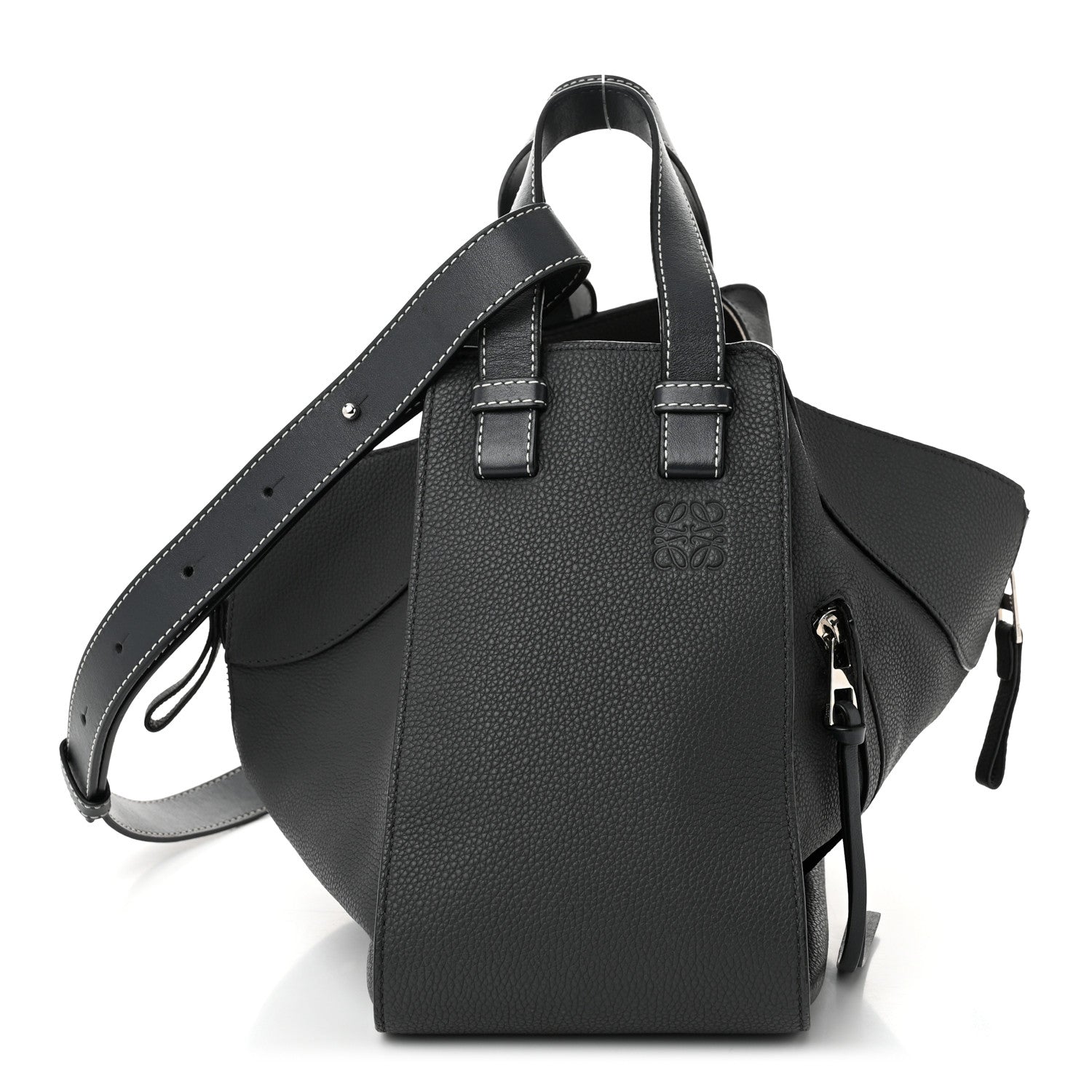 Loewe Grained Calfskin Small Hammock Shoulder Bag Grey 1 of 11
