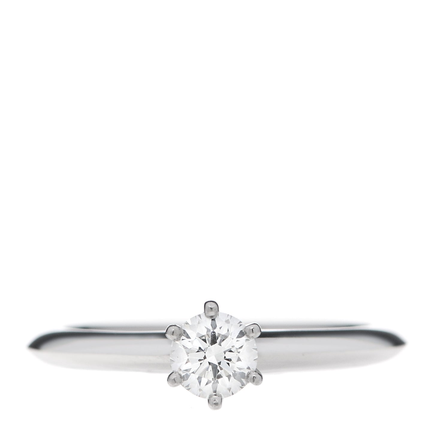 Platinum Diamond .34ct Solitaire Engagement Ring 51 5.75