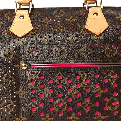Louis Vuitton Monogram Perforated Speedy 30 Fuchsia 7 of 9