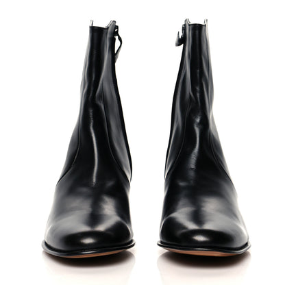 Hermes Calfskin Ankle Boots 38 Black 2 of 9