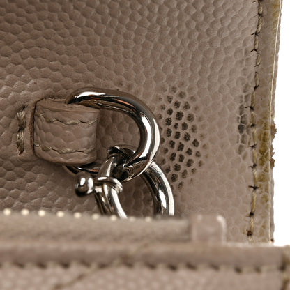 Saint Laurent Grain De Poudre Matelasse Chevron Monogram Envelope Chain Wallet Dark Beige 14 of 16