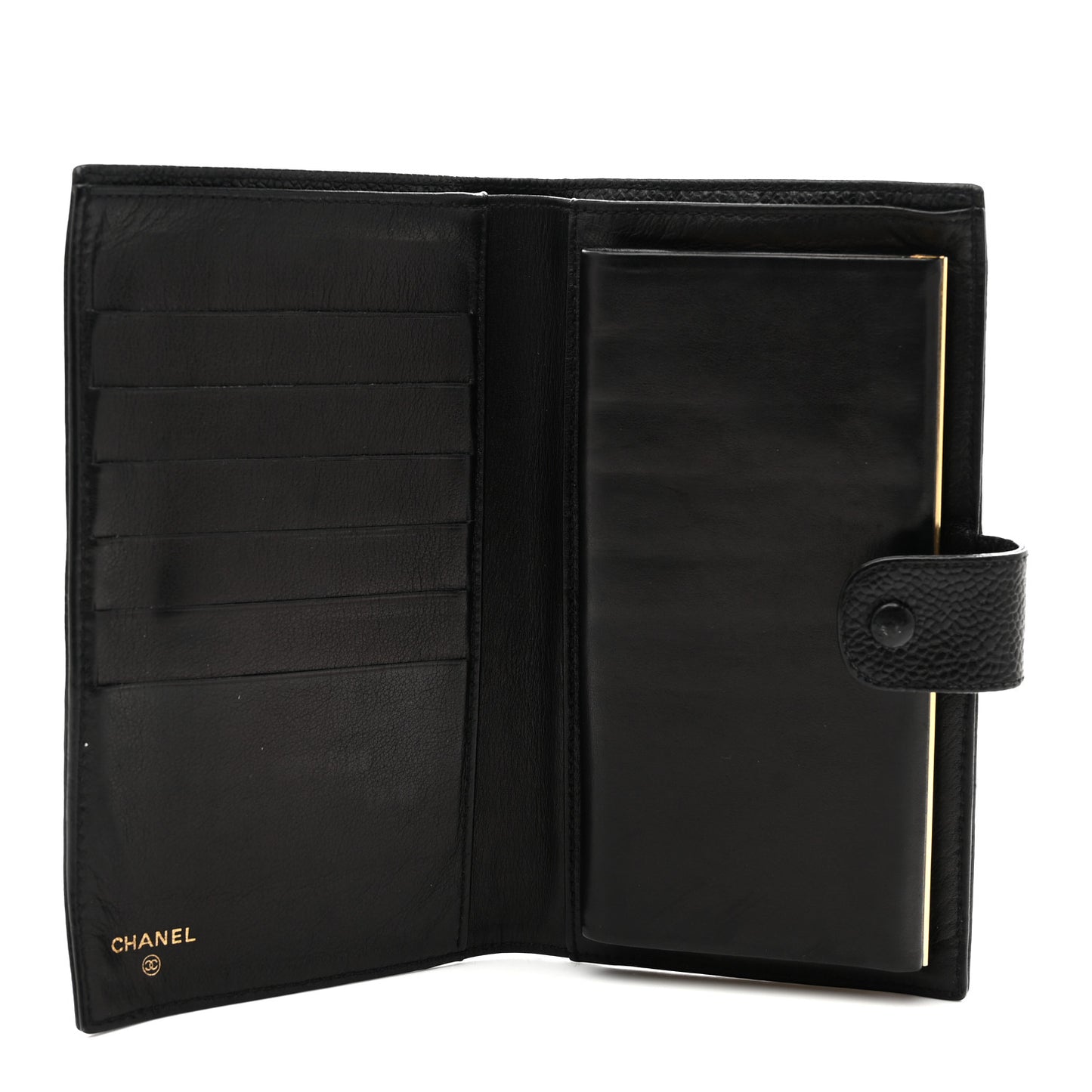 Caviar Timeless CC French Wallet Black