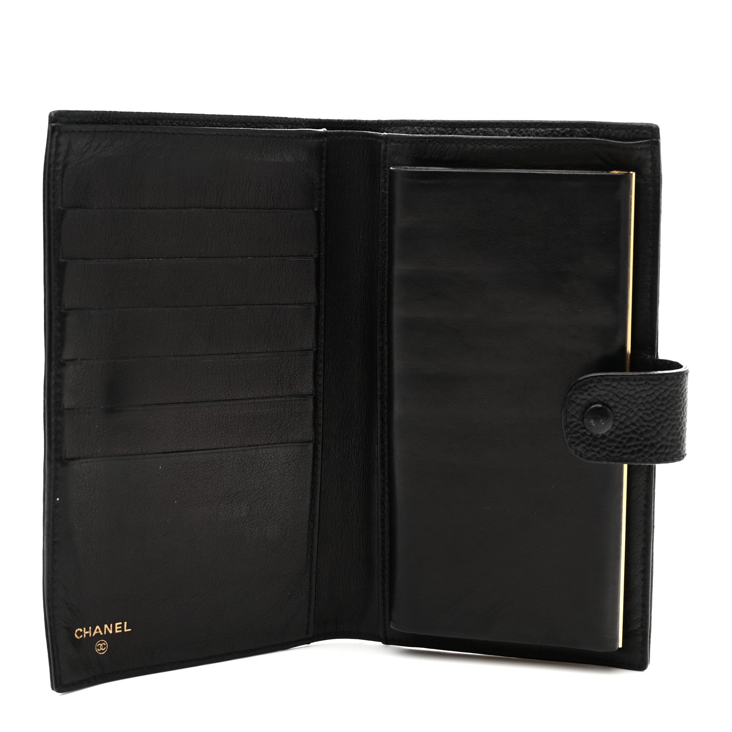 Chanel Caviar Timeless CC French Wallet Black 4 of 7