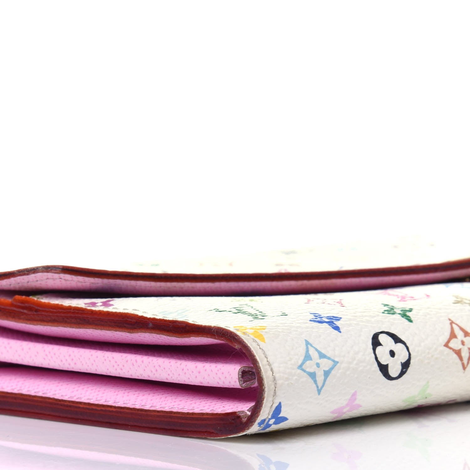 Louis Vuitton Monogram Multicolor Sarah Wallet NM White Litchi 7 of 13