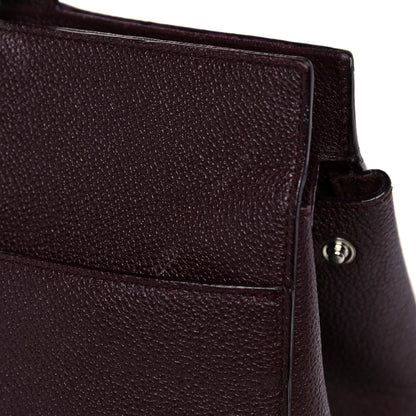 Saint Laurent Grained Calfskin Medium Cabas Rive Gauche Amaranto 17 of 29