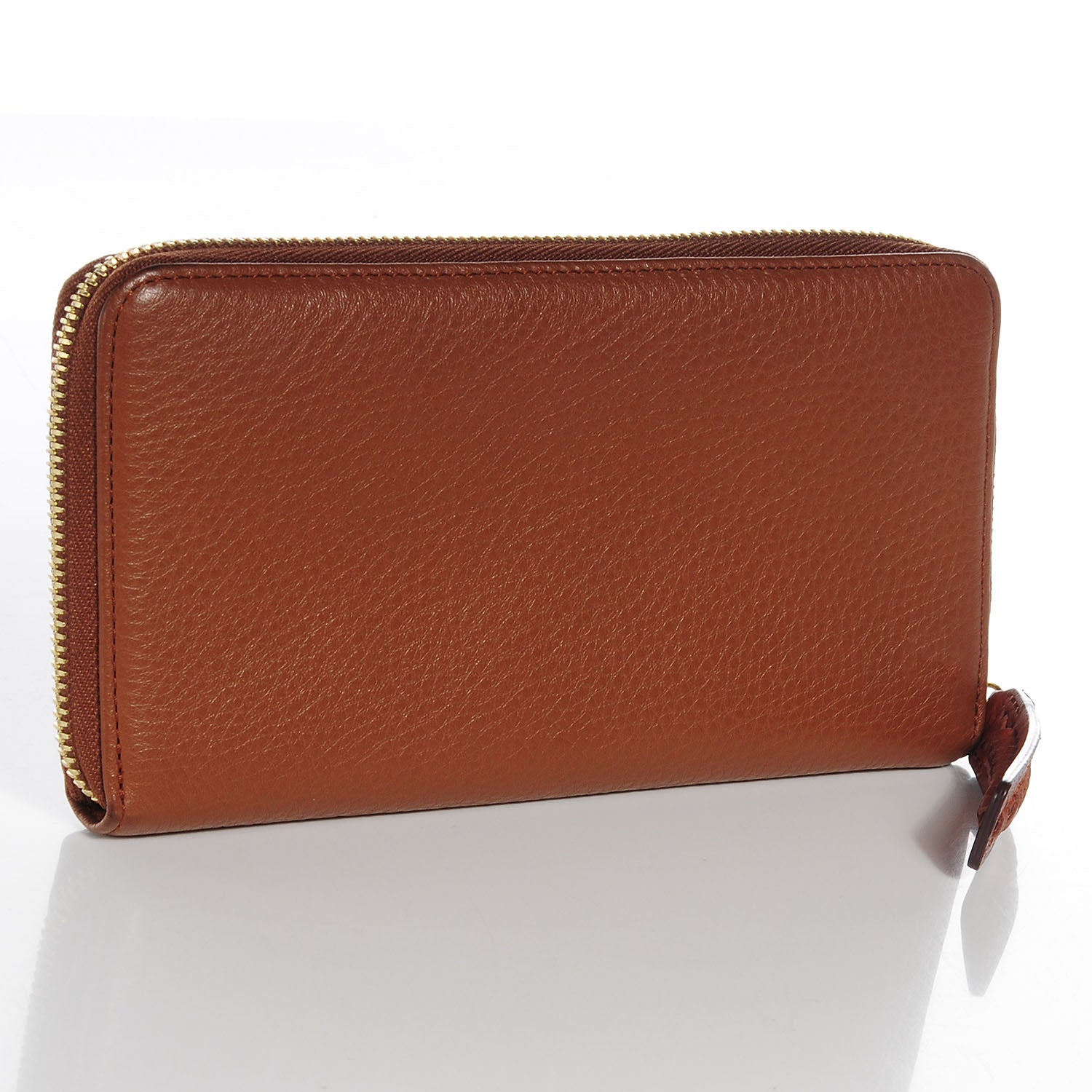 Mulberry Pebbled Leather Effie Zip Around Long Wallet Oak 3 of 8