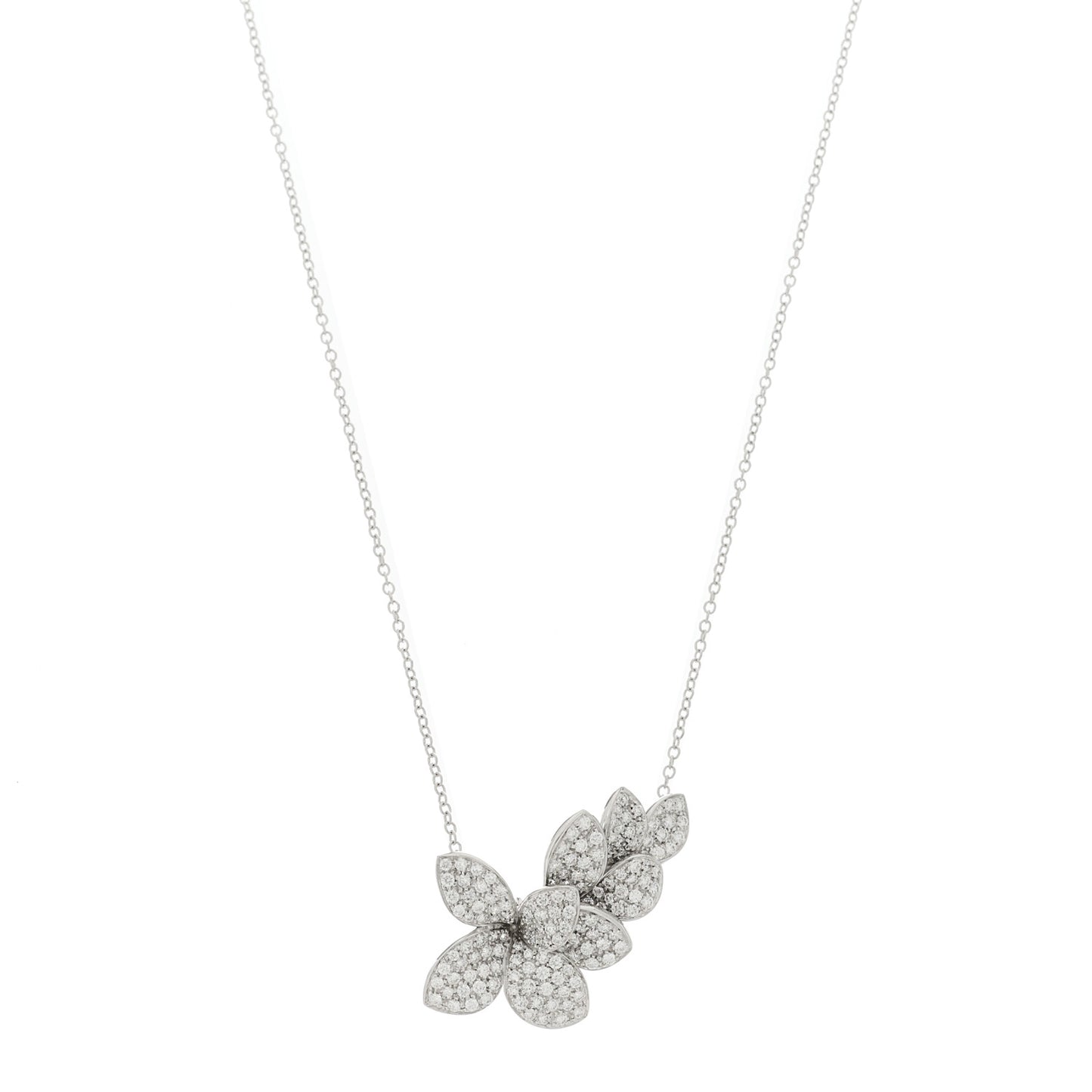 18K White Gold Giardini Segreti Short Necklace