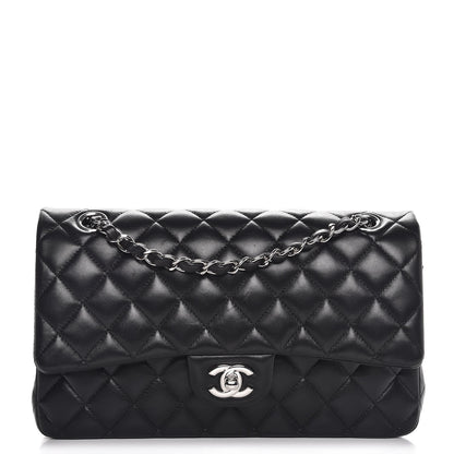 Chanel Lambskin Quilted Medium Double Flap Black 1 of 7