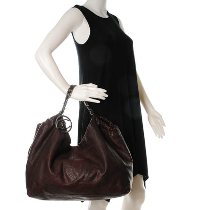 Chanel Distressed Caviar XL Coco Cabas Brown 2 of 7